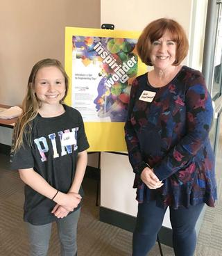 Kate Templemeyer and her granddaughter Lexi at "Introduce a Girl to Engineering Day" at the University of Nebraska Innovation Campus.  