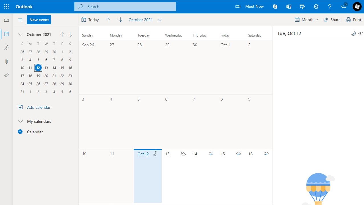 Outlook Calendar Share Availability