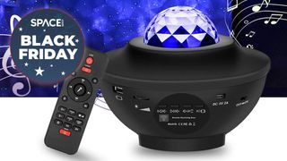 Encalife star projector with black friday deal logo