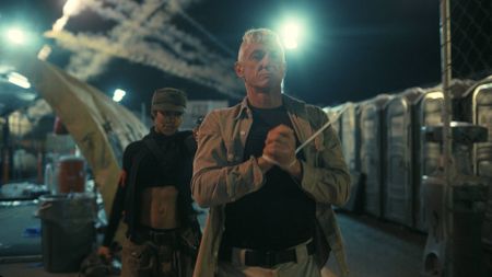 Sean Penn and Teyanna Taylor in One Battle After Another