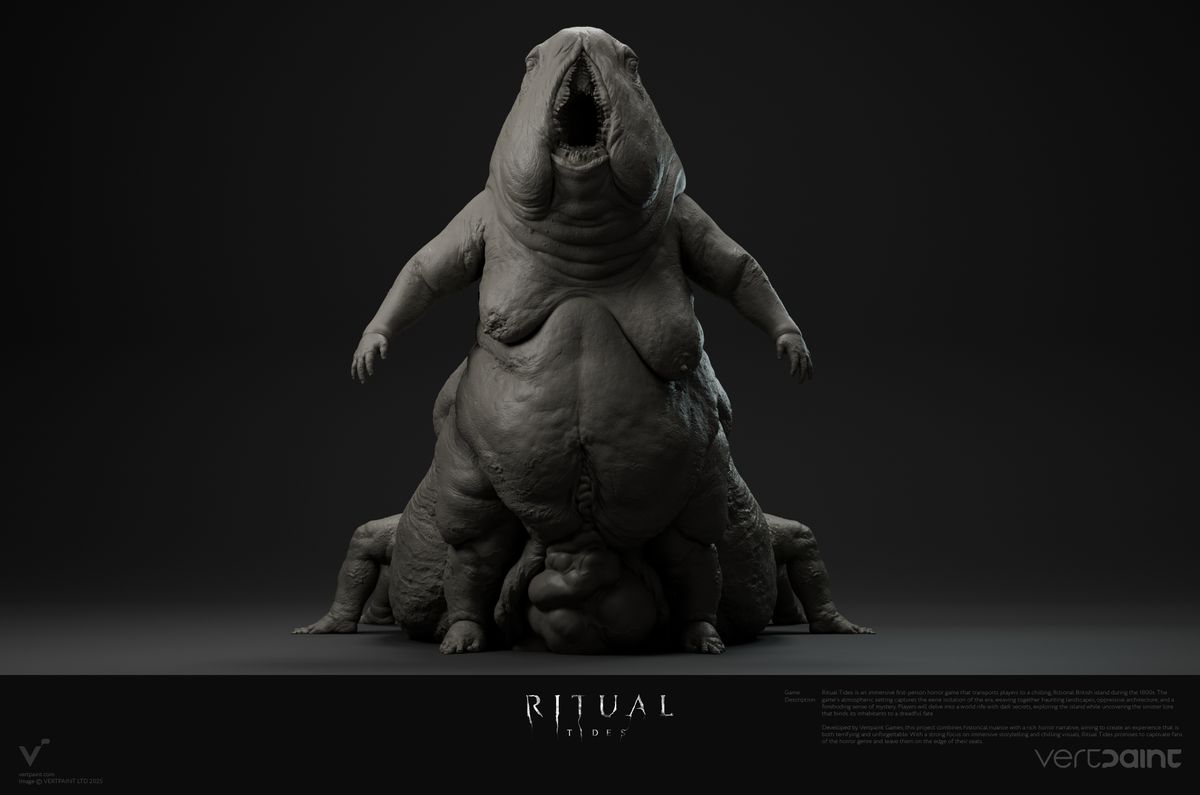Concept art from Unreal Engine 5 horror game Rital Tides