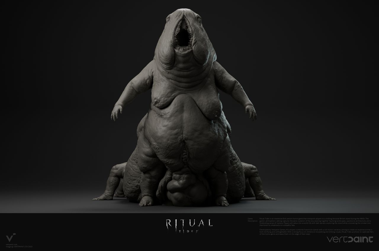 Concept art from Unreal Engine 5 horror game Rital Tides