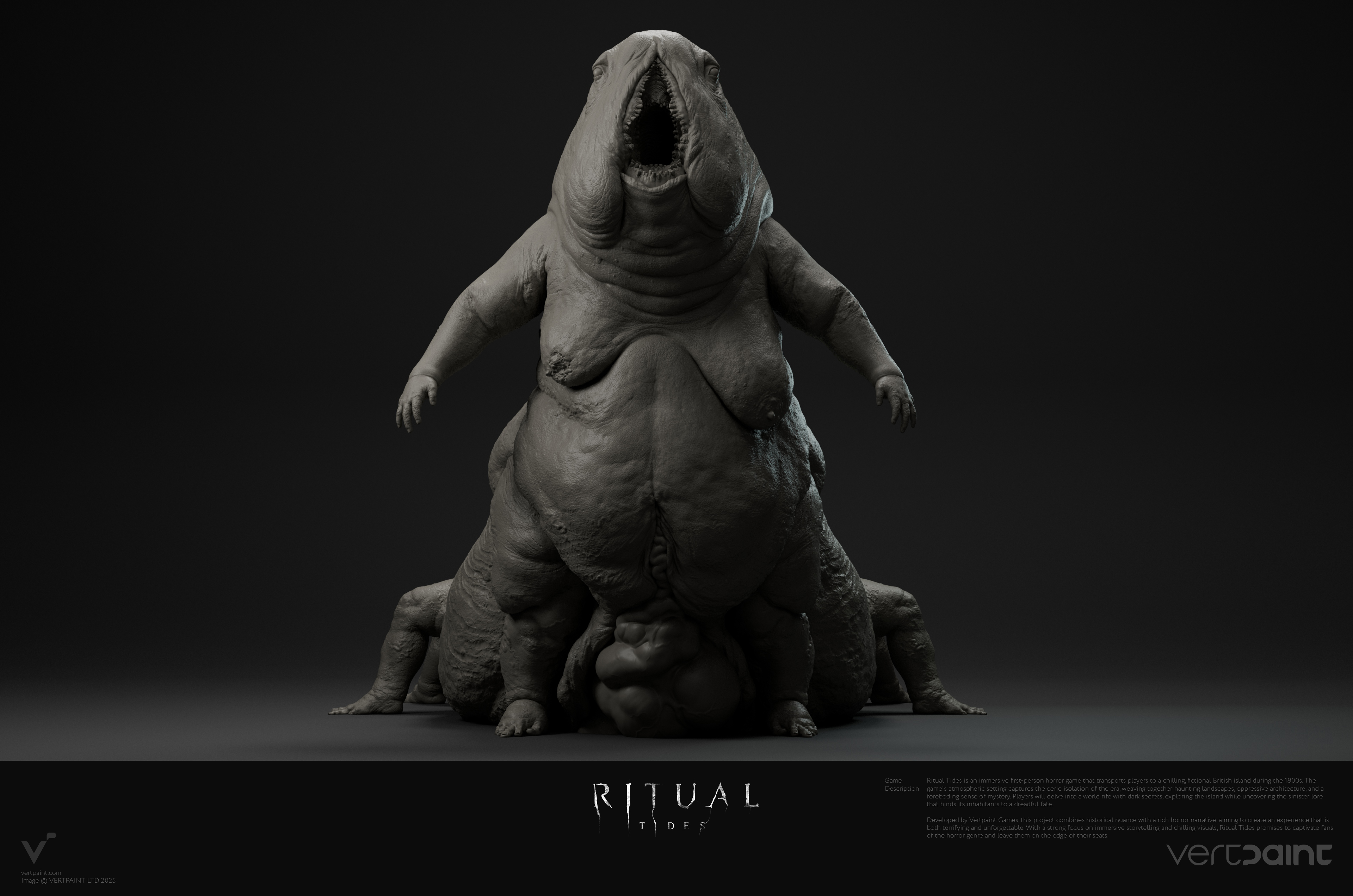 Concept art from Unreal Engine 5 horror game Rital Tides 