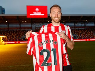 Christian Eriksen signed for the Bees last week (PA handout/Brentford FC)