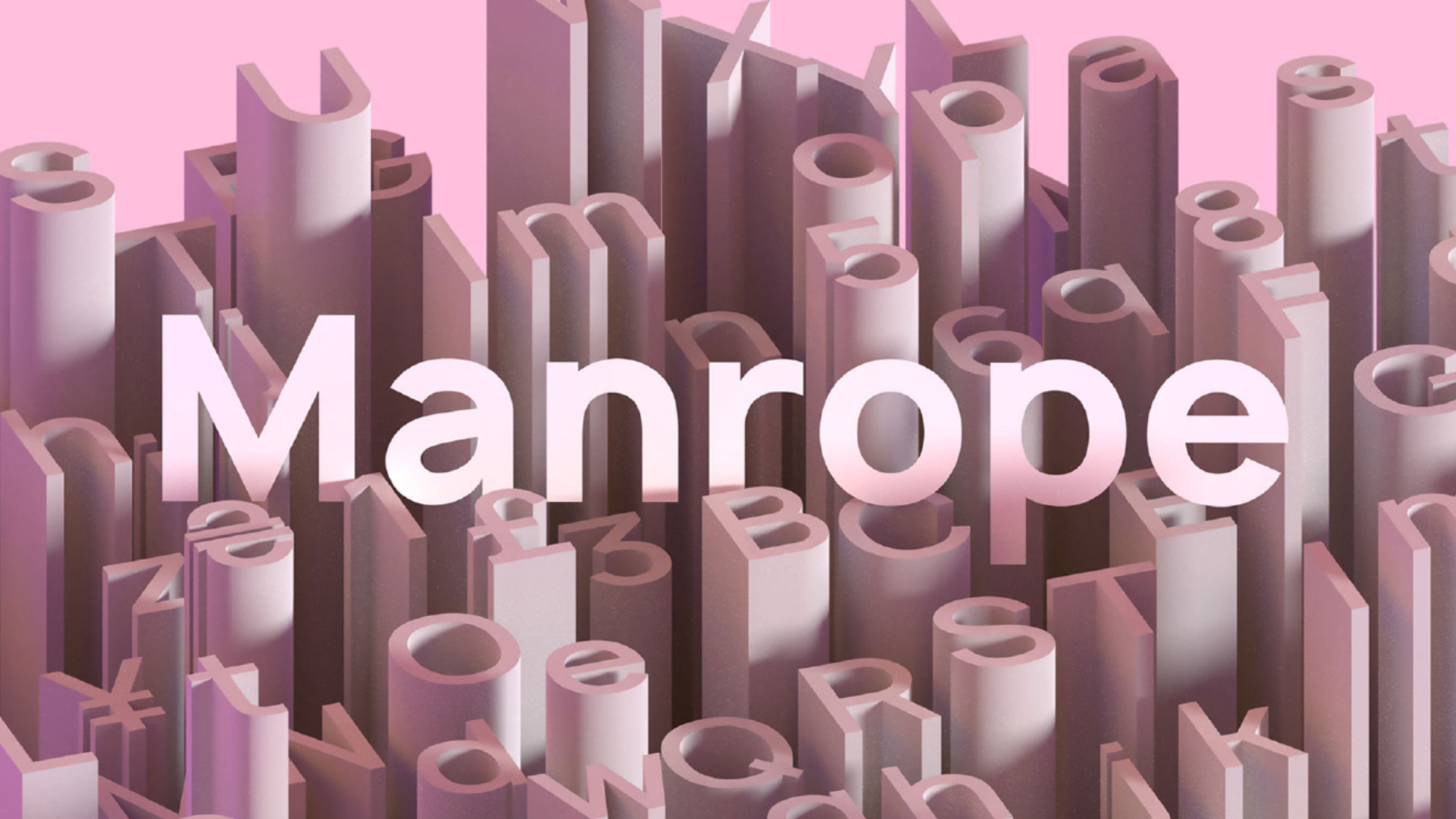 Free fonts: Manrope