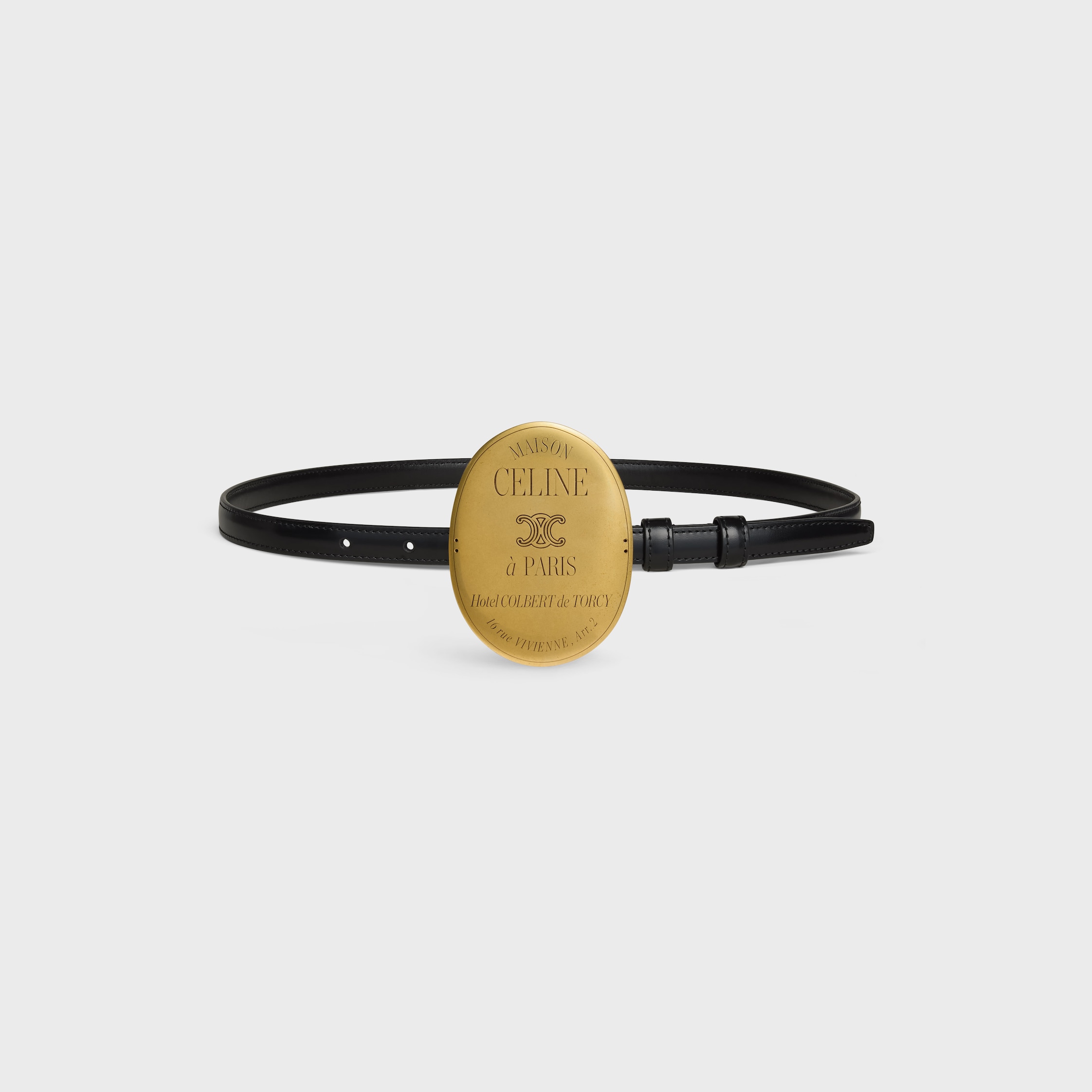 Maison Celine Belt 13mm in Taurillon Leather