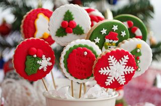 Christmas cookies on sticks recipe