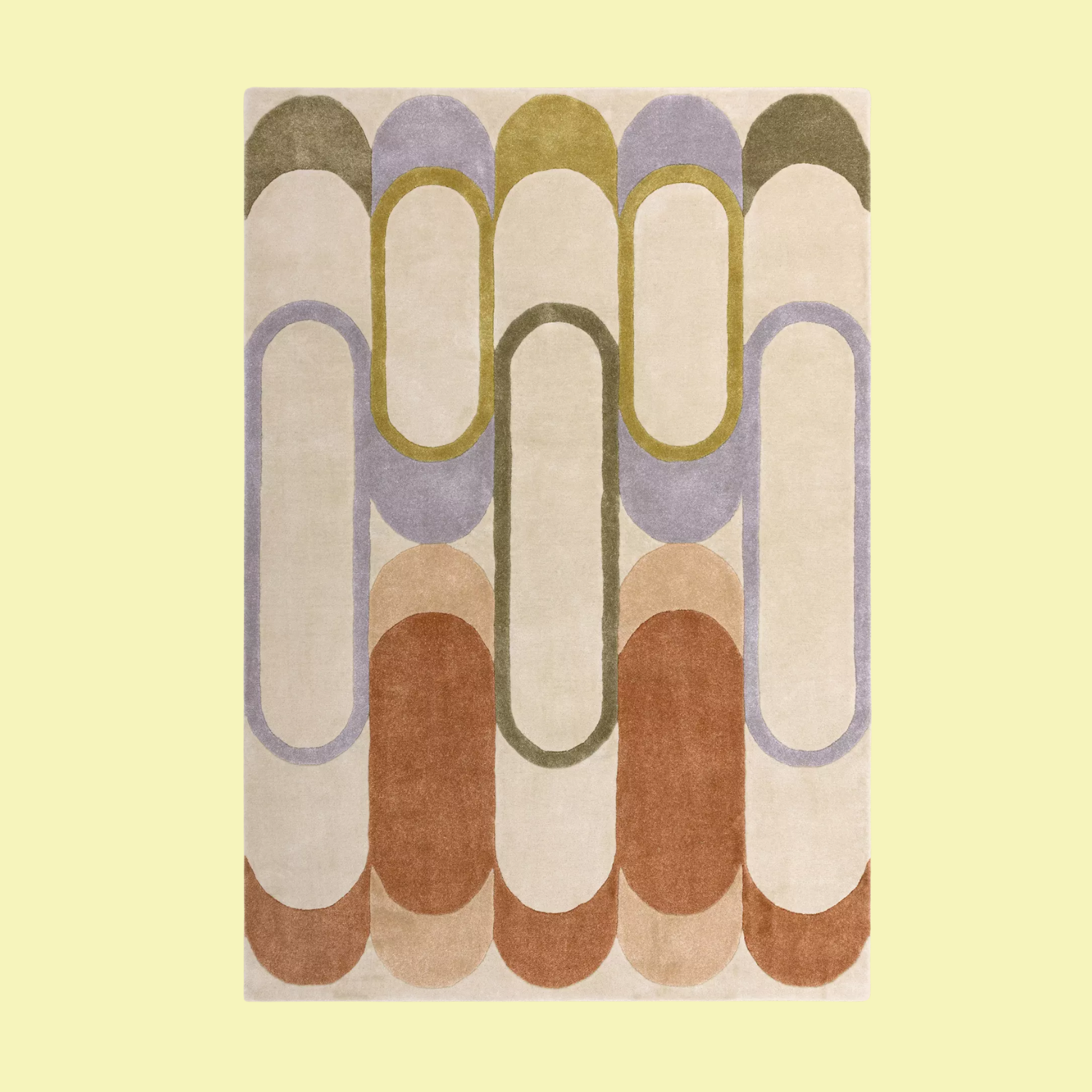 A patterned rug