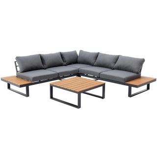A sectional sofa set