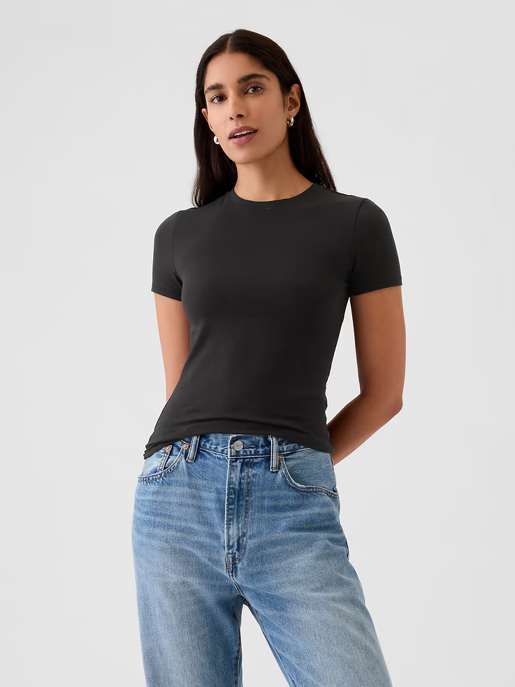Gap, Pointelle Crewneck T-Shirt