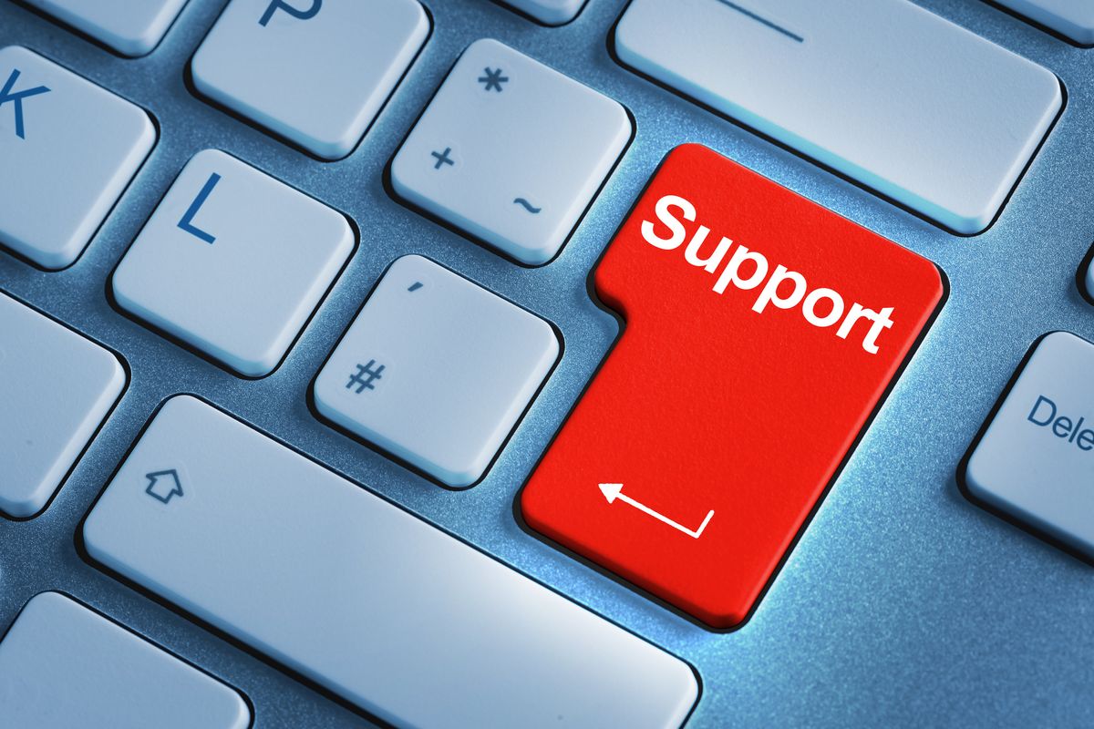 Support button on keyboard