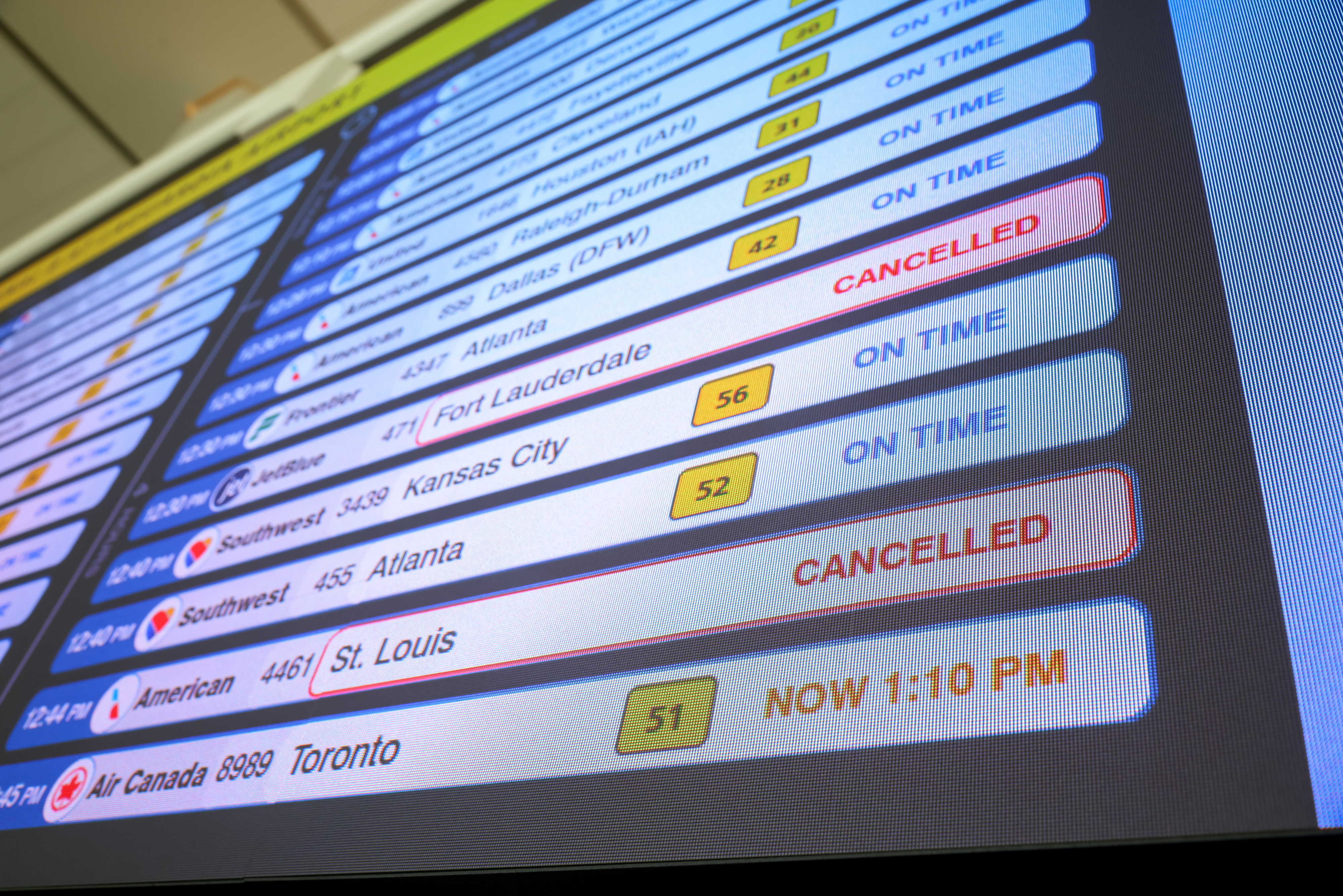 Scenes from airports