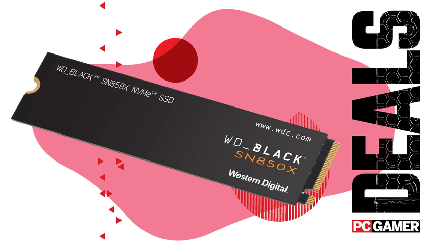 The WD_BLACK SN850X floats in the new funky PCG deal void.