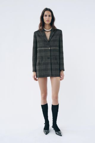 Zw Collection Zip-Up Blazer Dress