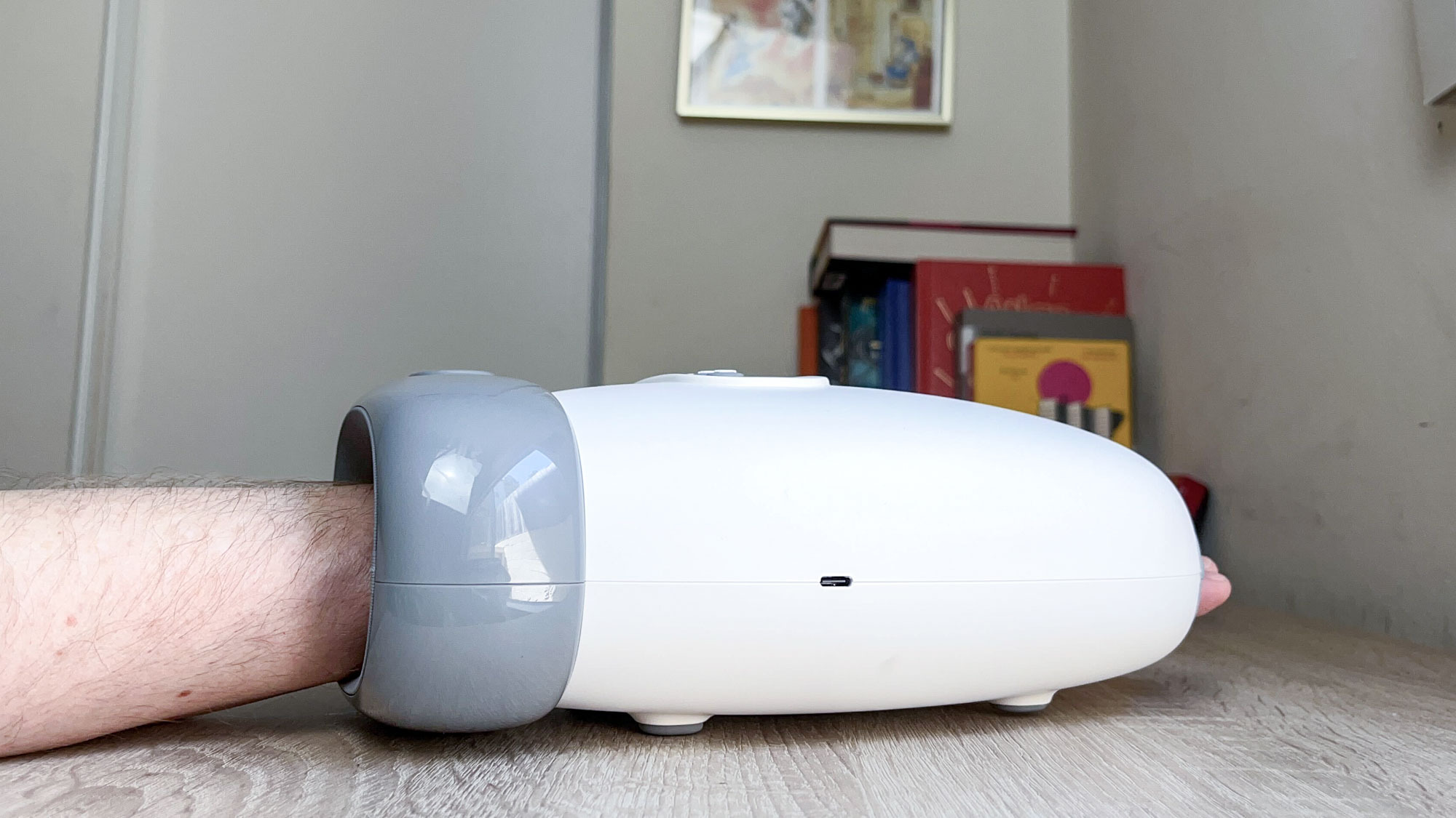 Bob & Brad Hand Massager on a desk