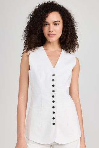 Pixie Market Tasia Linen Vest Top