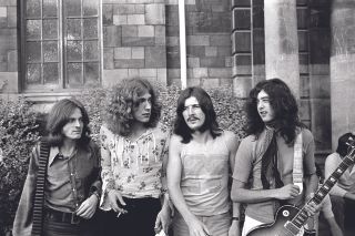 Zep line up for their first album.
