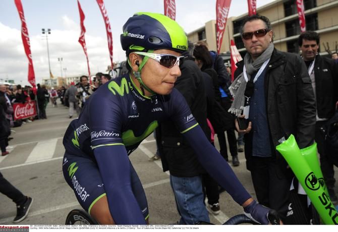 Nairo Quintana (Movistar) prior to the start of stage 6