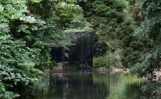 Exterior view of the mini structure of the Liquid Pavilion, by depA Architects, Porto, Portugal