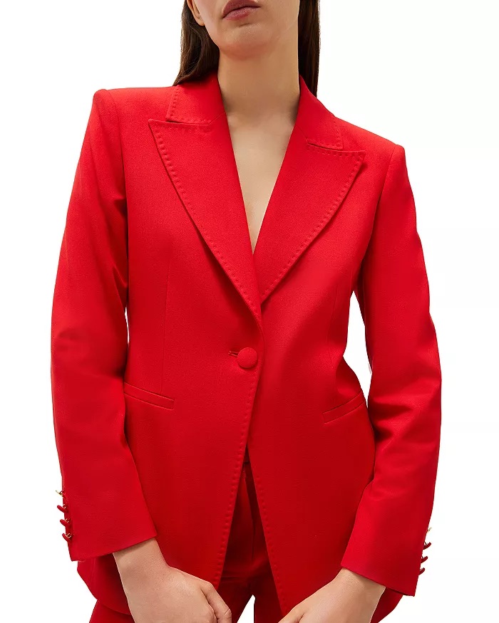 Marella Domizia Single Button Blazer in red