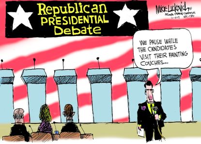 Political cartoon Republican Debate