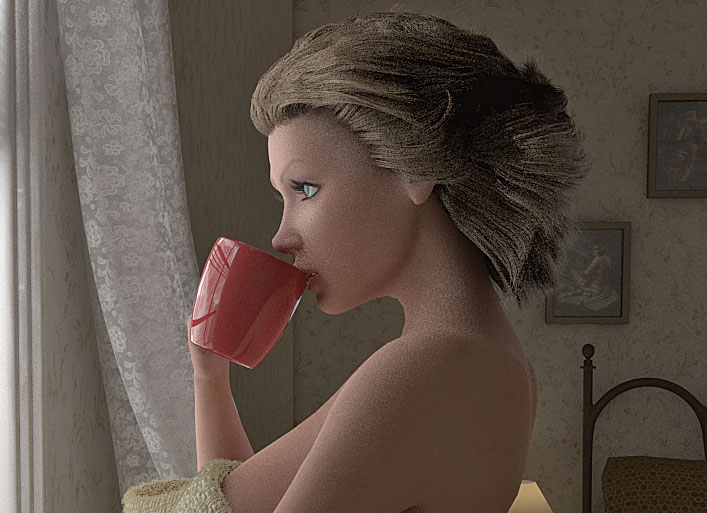 Shallow scattering influences the surface of the skin