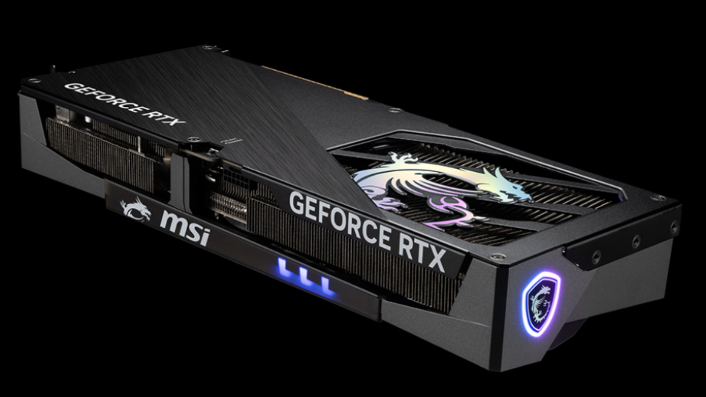 MSI RTX 5070 Ti Gaming Trio OC Side Angle