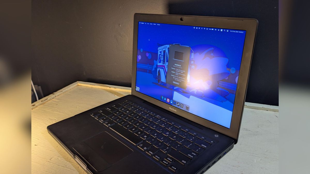 This creator shoved a Framework inside of a 2006 MacBook: 'A reimagined classic, that's only a little bit janky'