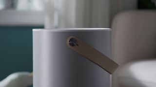 Smartmi P1 Air Purifier up close in a living room setting