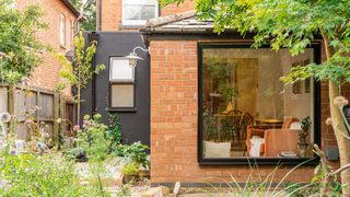 Prefab extension with picture window