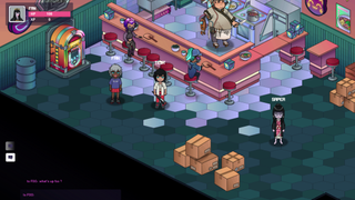 Ragnarok screenshot of players hanging out. 