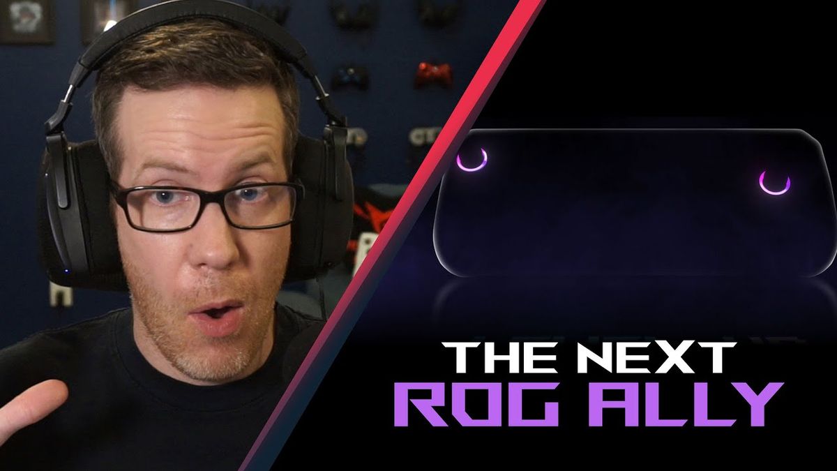 Screenshot from Asus livestream for ROG Ally X handheld