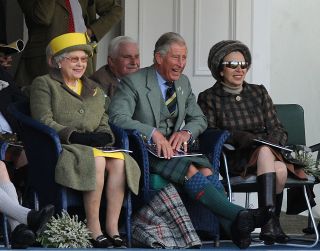 Prince Charles, Princess Anne and the Queen