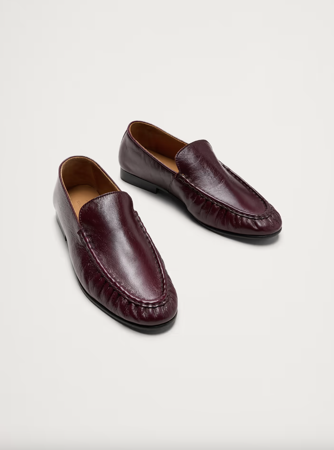 burgundy loafers