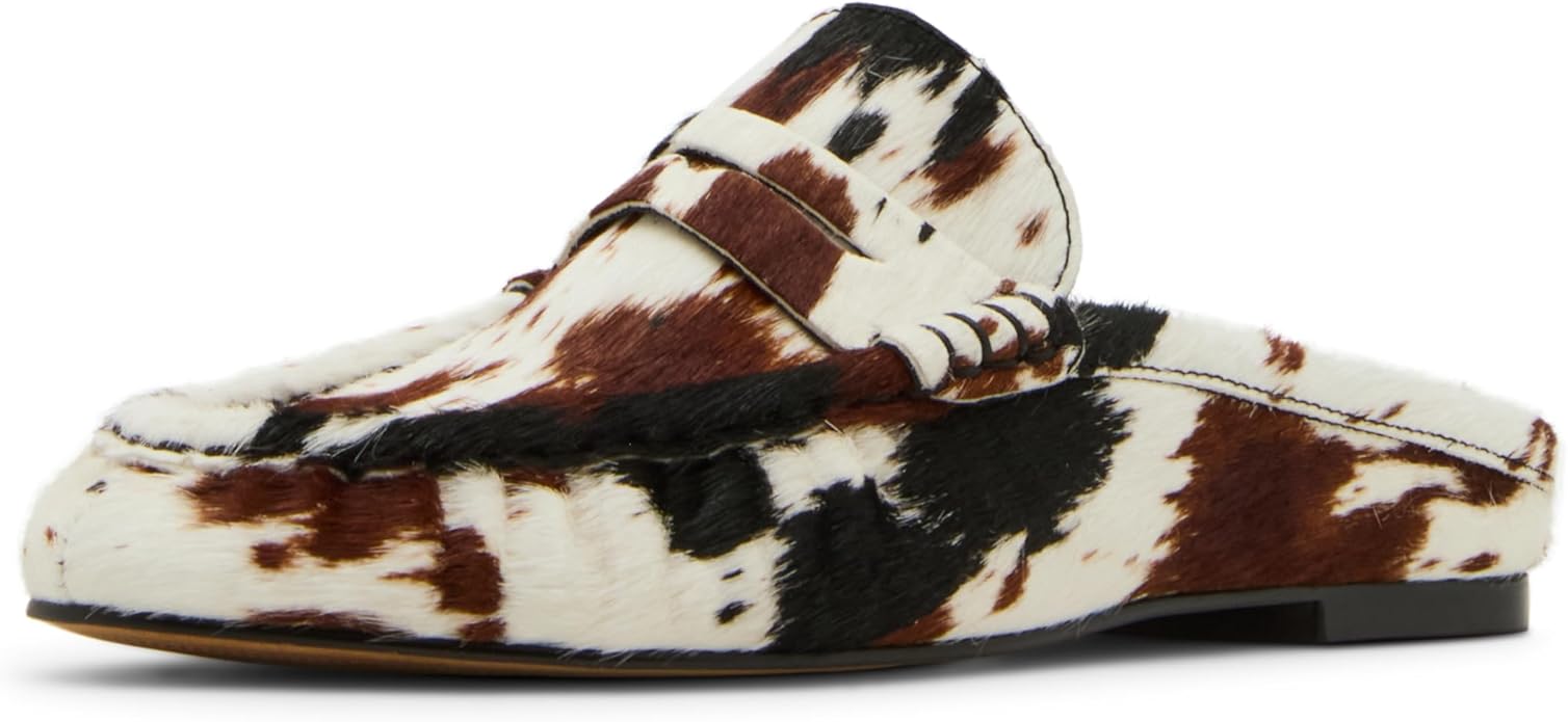 Steve Madden, Steve Madden Women&#039;s Rafe Loafer, Cow Print, 8.5