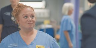 Robyn Miller fights her corner in Casualty.