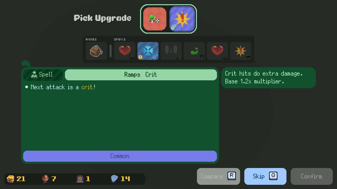 Pin-Crawl, a pinball roguelite