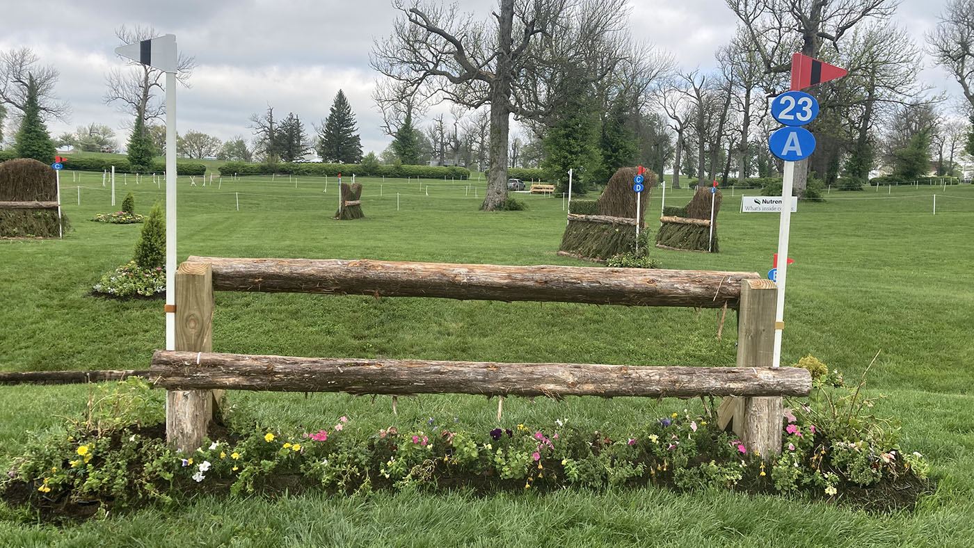 Kentucky Three-Day Event cross-country course 2024 fence 23a