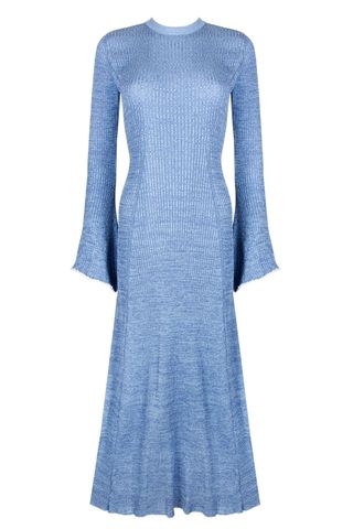 blue jumper dress