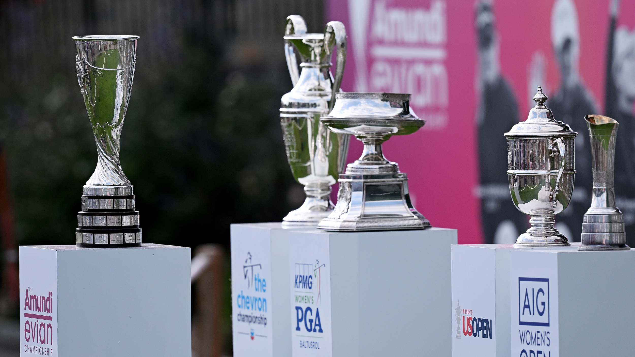 The five women's Major trophies