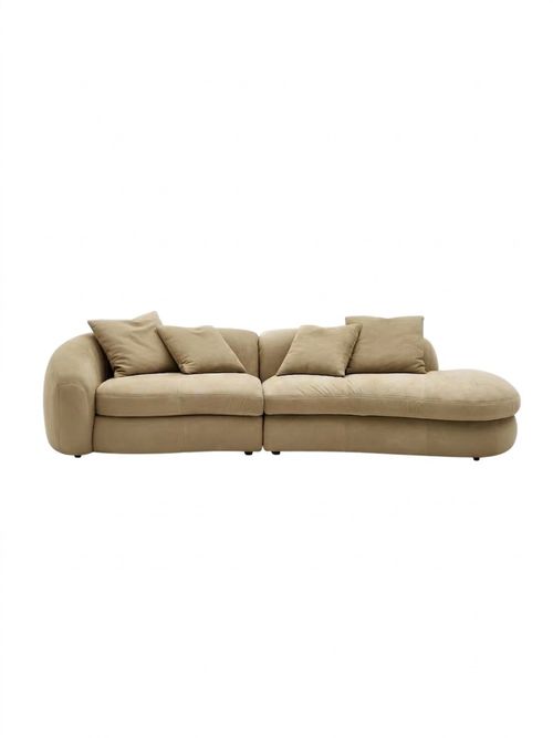 Fable Leather Side Chaise Sofa