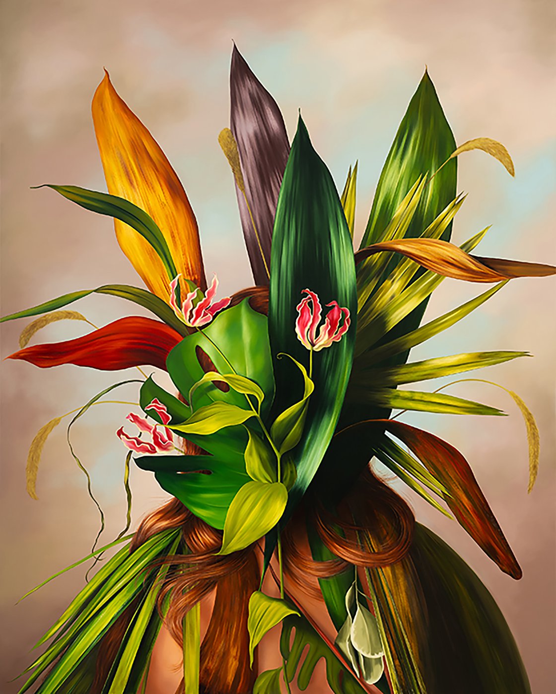 Ewa Juszkiewicz, Gloriosa, 2025. Oil on canvas, 200 x 160 cm.