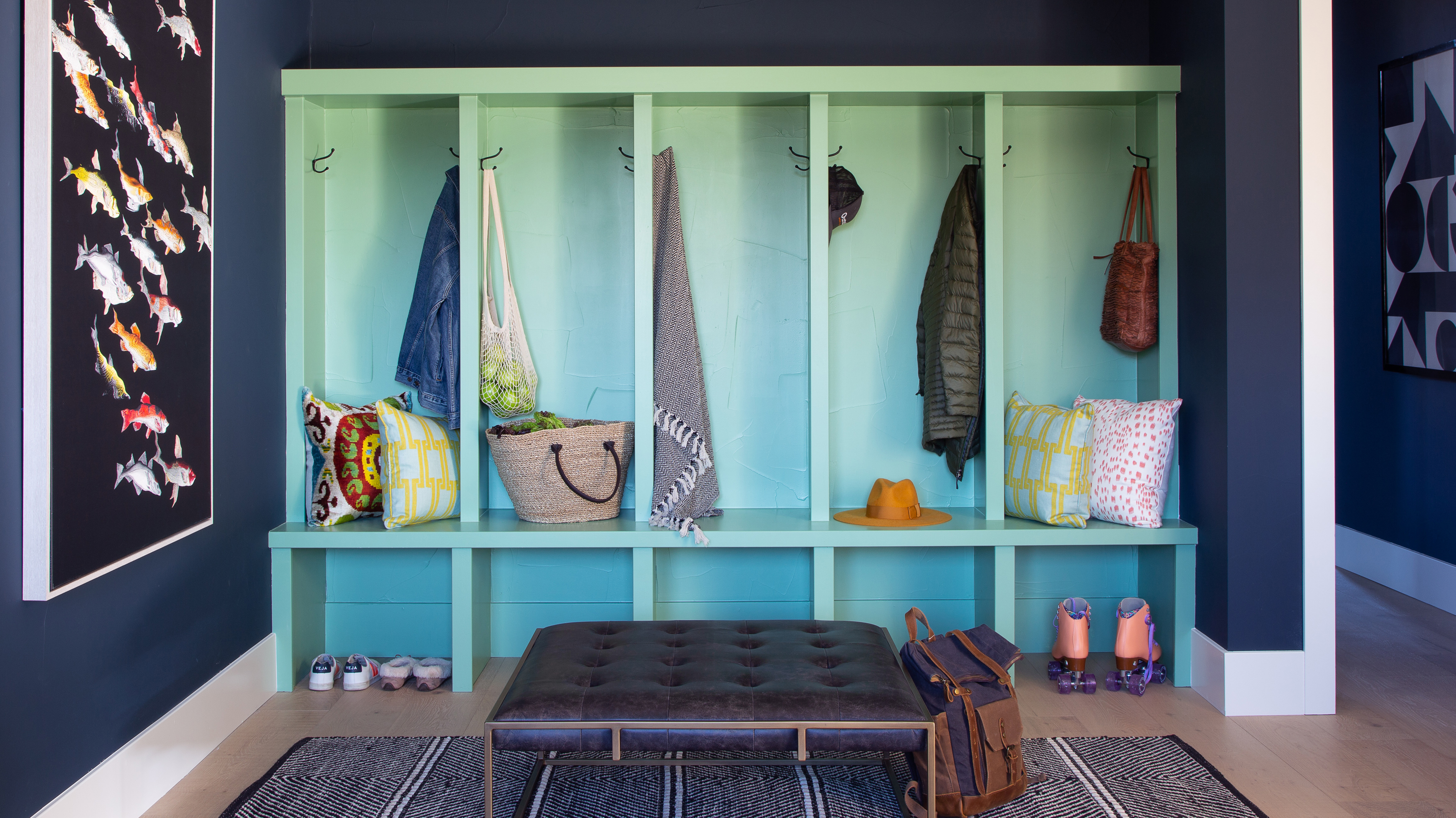 How to design a small mudroom - Green With Decor
