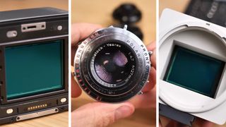 Screen shots from snappiness' medium format camera YouTube video 