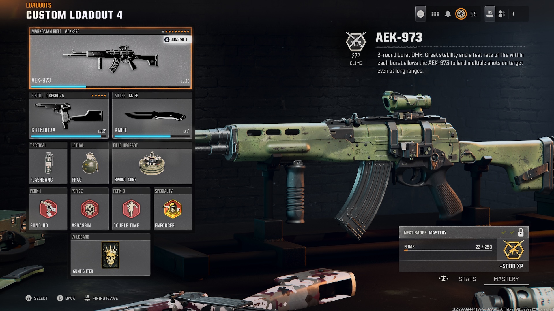 El mejor equipamiento y construcción de Black Ops 6 AEK-973