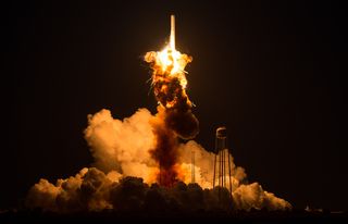Exploding Antares rocket