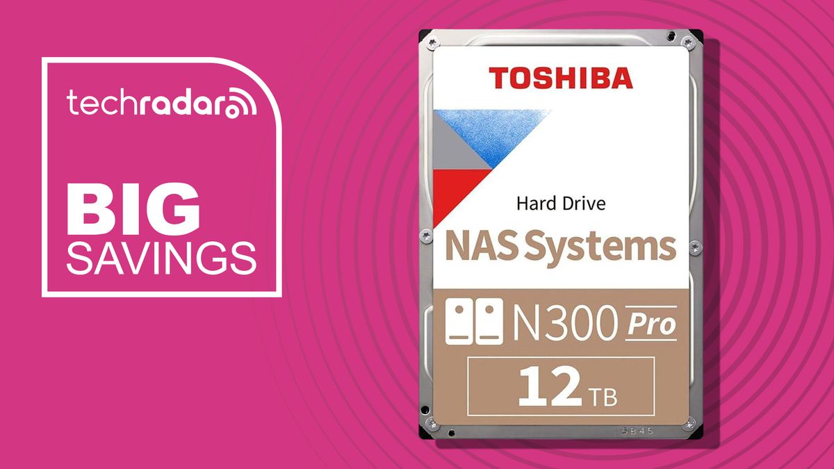Toshiba's 12TB N300 Pro NAS hard drive has CMR recording, 7,200 RPM performance, plus a five-year warranty — and it's $100 off at Newegg