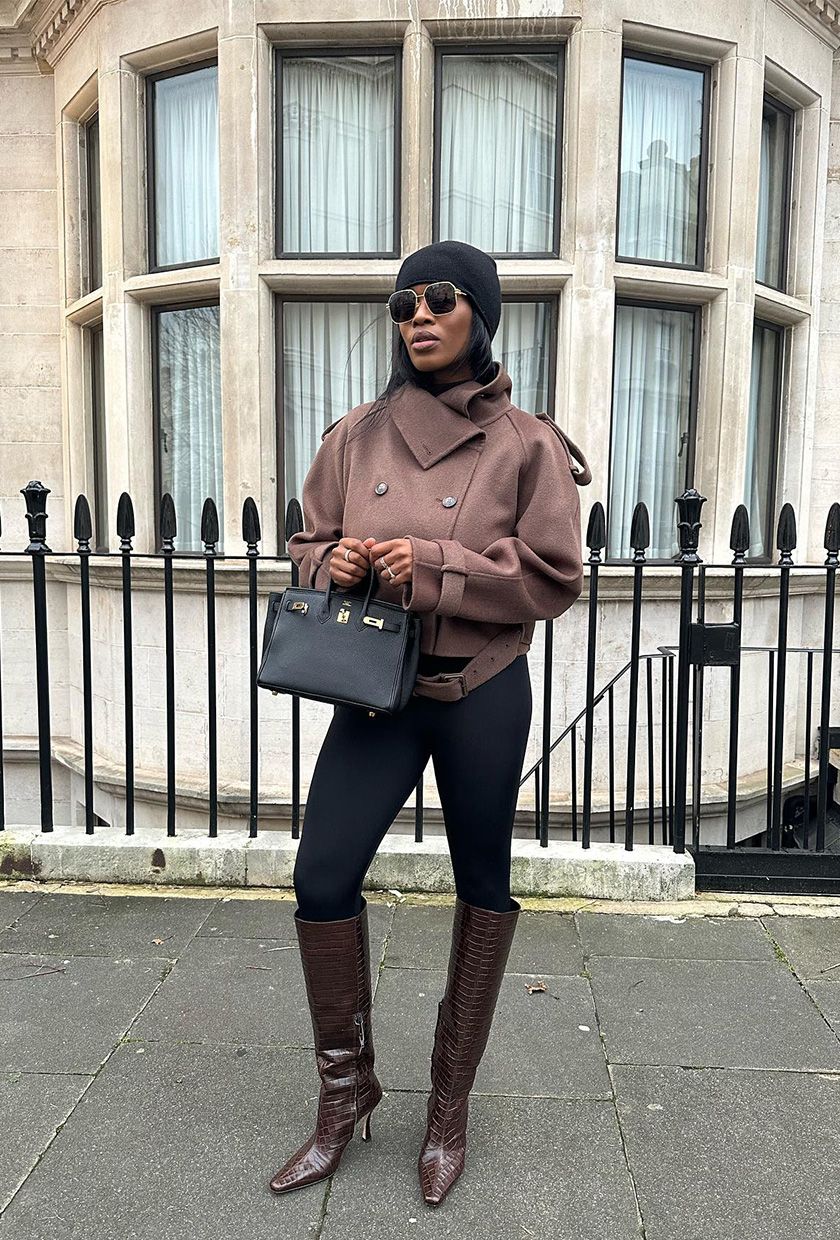 What to Wear With Brown Boots: 20 Chic Brown-Boot Outfits | Who What Wear