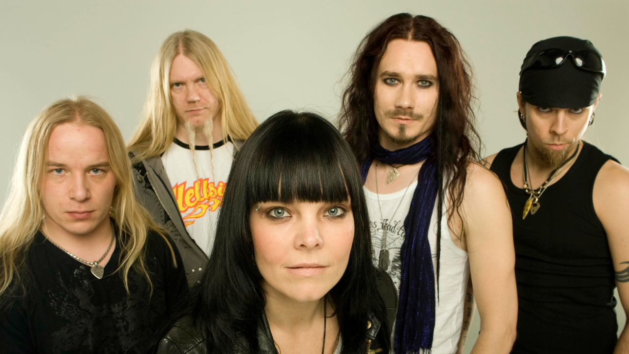 Anette with Nightwish in 2008