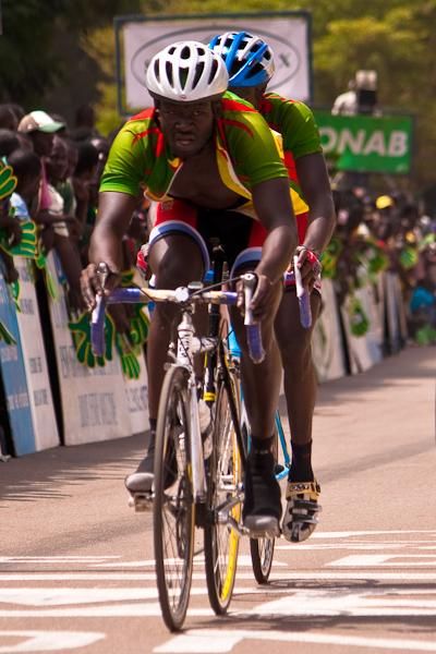Augustin and Soglo complete the final stage of the 2010 Tour du Faso.